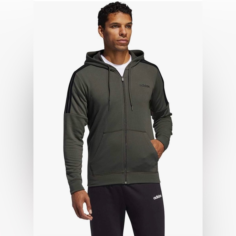 ADIDAS  Men's French Terry Hoodie, Size M